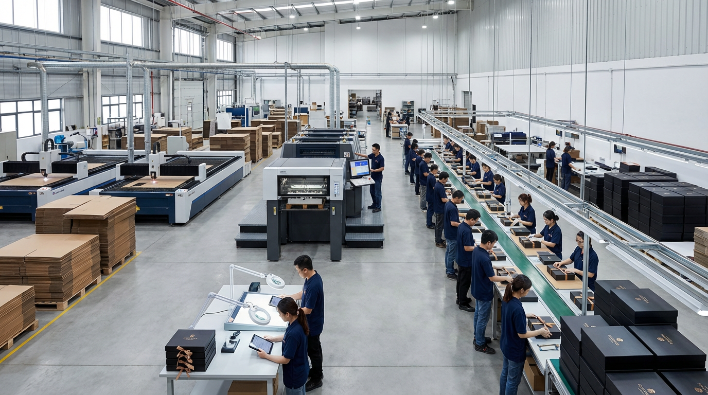 企業禮盒生產流程解析：從裁切到出貨的實際工序