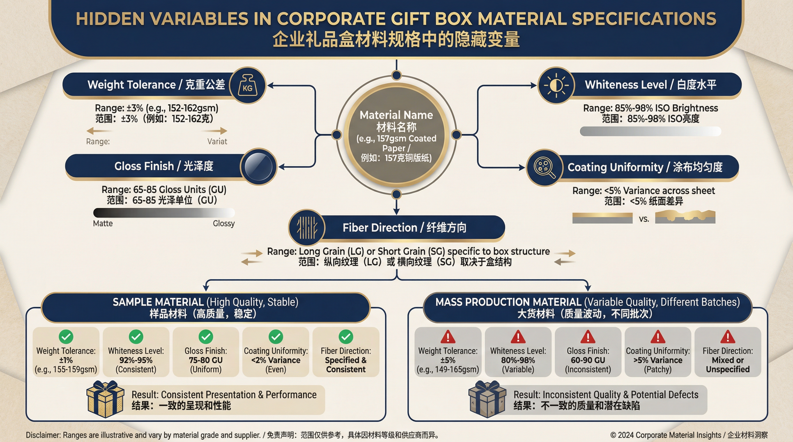 「材質名稱相同」不代表「材料品質一致」：企業禮盒物料確認的隱藏變數